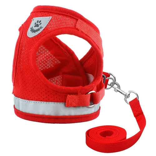 Cat Harness and Leash Set Reflective Kitten Puppy