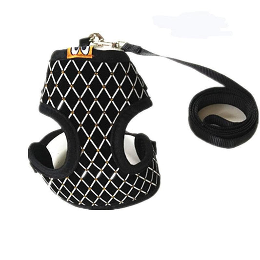 Pet Comfort Harness: Breathable Nylon Vest For Small And Medium Dogs