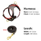 Dog Harness Vest Adjustable Genuine Leather Pet