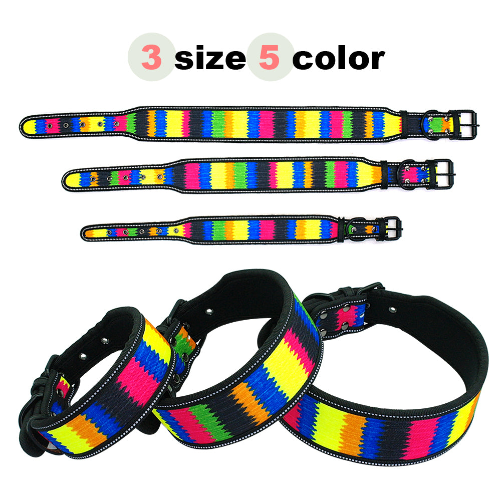 Reflective Nylon Dog Collar Adjustable Pet Collars