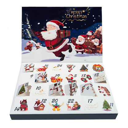 2026 Christmas Puzzle Calendar 24 Days DIY Gift Box Empty Christmas Gift Box