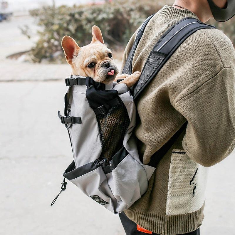 Double Shoulder Portable Pet Dog Carrier Backpack - Travel In Style Wi