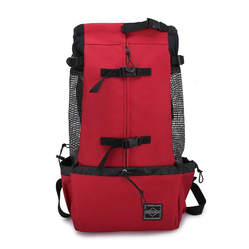 Double Shoulder Portable Pet Dog Carrier Backpack - Travel In Style Wi