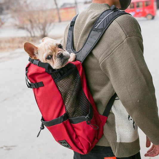 Double Shoulder Portable Pet Dog Carrier Backpack - Travel In Style Wi