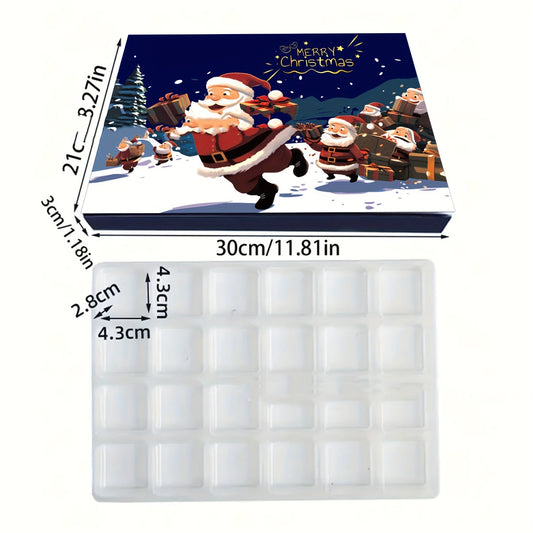 2026 Christmas Puzzle Calendar 24 Days DIY Gift Box Empty Christmas Gift Box