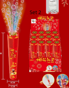 New Spring Festival New Year Fireworks Bubble Machine